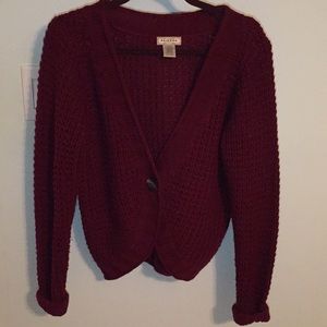 Burgundy Cardigan